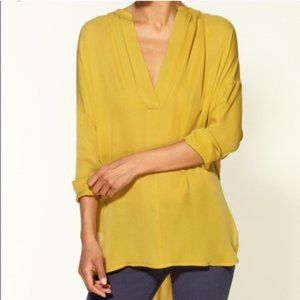 Vince women's chartreuse blouse